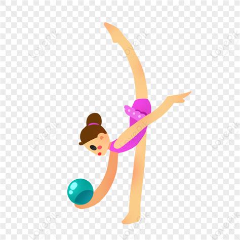 Olympic Rhythmic Gymnastics Ball Exercise PNG Hd Transparent Image And ...