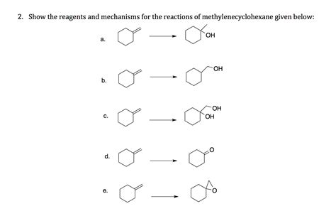 Solved Show the reagents and mechanisms for the reactions of | Chegg.com