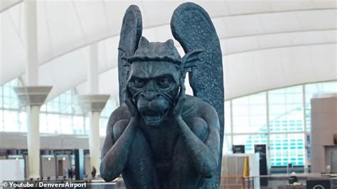 Denver airport installs talking gargoyle to celebrate its 24th birthday ...