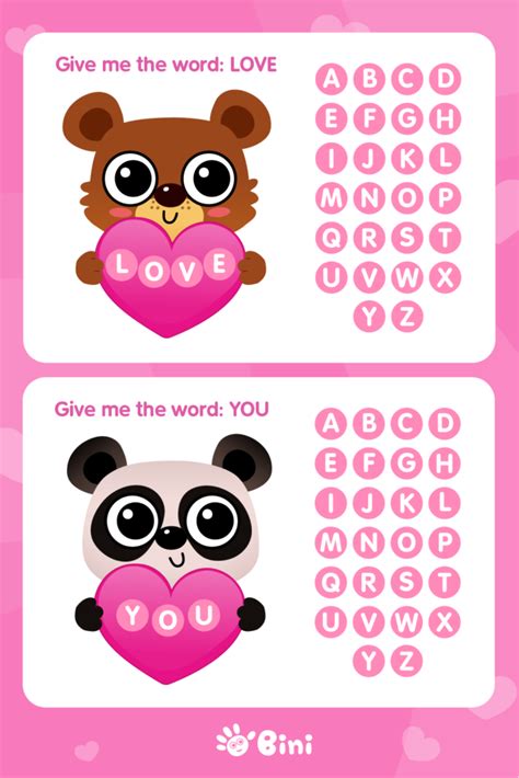 Bini Bambini’s ABC Activities for Kids – Valentine’s Edition - BiniBambini