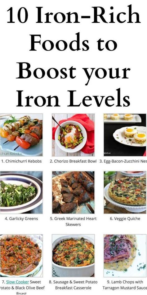 10 Iron-Rich Foods to Boost your Iron Levels Low Iron Foods, Foods With Iron, Iron Rich Foods ...