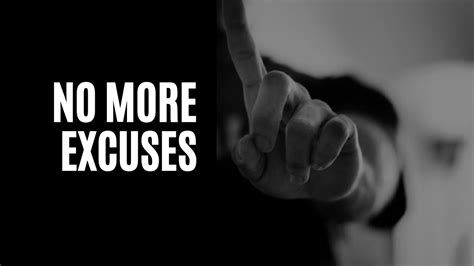 No Excuses | No More Excuses | Zero Excuses | Promise Yourself | Say No To Excuses - YouTube