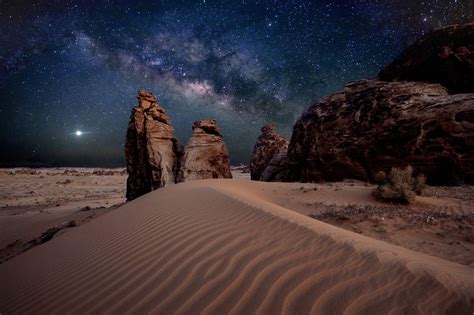 Desert Milky Way Wallpapers - Top Free Desert Milky Way Backgrounds - WallpaperAccess