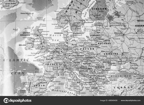 High Detailed Political Map Europe — Stock Photo © aallm #466949458