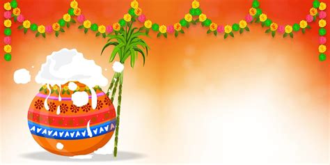 Happy Pongal South Indian Harvest Festival, Happy Pongal Celebration ...