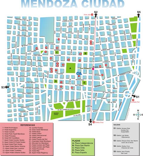 Mapas de Mendoza - Argentina | MapasBlog