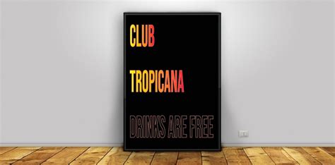 Wham Club Tropicana v3 Wall Art A4 or A3 Instant - Etsy