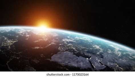 View Blue Planet Earth Space Her Stock Illustration 1170023164 ...