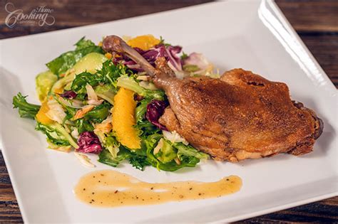 Duck Confit with Orange and Avocado Salad Recipe