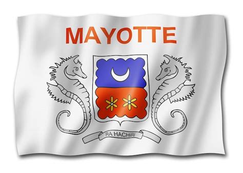 Premium Photo | Mayotte flag overseas territories of france