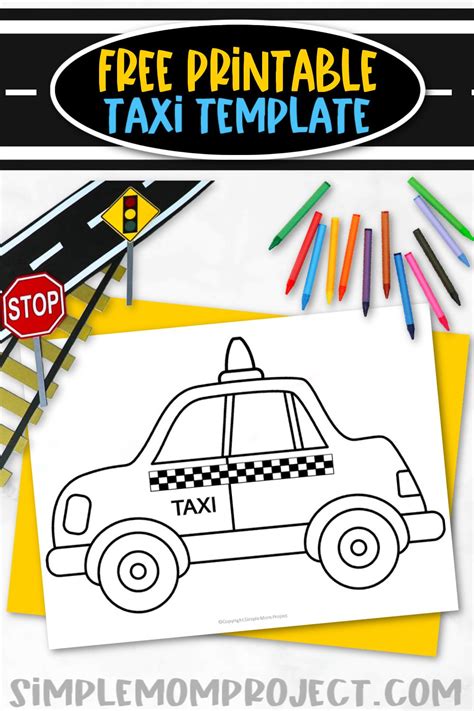 Free Printable Taxi Template – Simple Mom Project