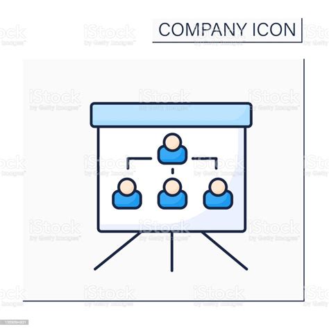 Organization Chart Color Icon Stock Illustration - Download Image Now - Art, Business, Business ...