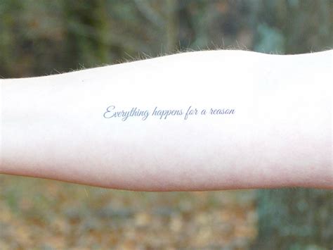 Image result for everything happens for a reason tattoo | Tattoos ...