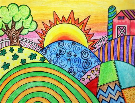 bardun - players favourites - sunrise | Watercolor art lessons, Cubist art, Pattern art