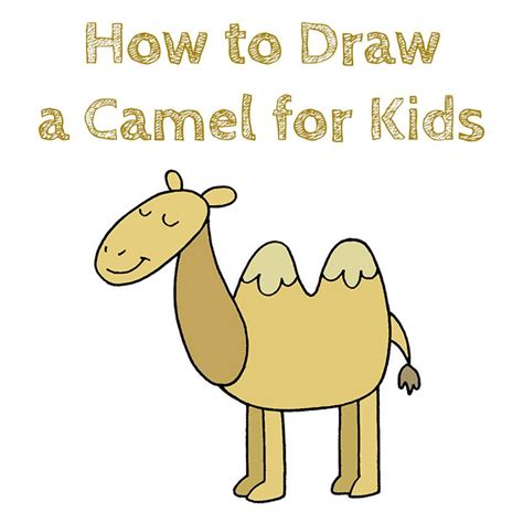 How to Draw a Camel | Easy drawings, Drawings, Cute drawings