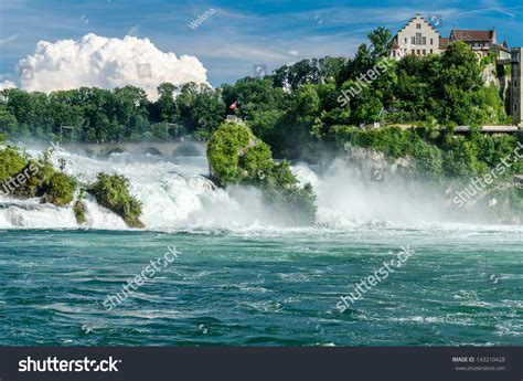 Rheinfall Von Schaffhausen. The Largest Waterfall In Europe. Stock Photo 143210428 : Shutterstock