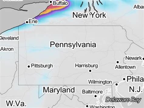 How much snow could we get Friday in central Pa.? Check the map ...