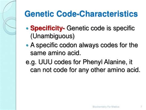 Genetic code