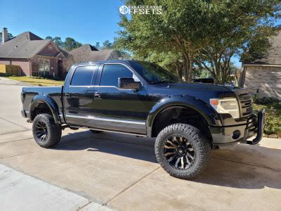 2014 Ford F-150 with 20x10 -18 Fuel Blitz and 35/12.5R20 Nitto Ridge Grappler and Suspension ...