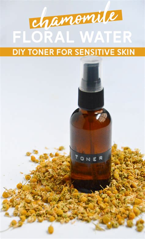 DIY Chamomile Floral Water Toner for Sensitive Skin