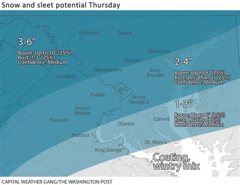 Significant snow and ice in Washington, D.C. on Thursday - The ...