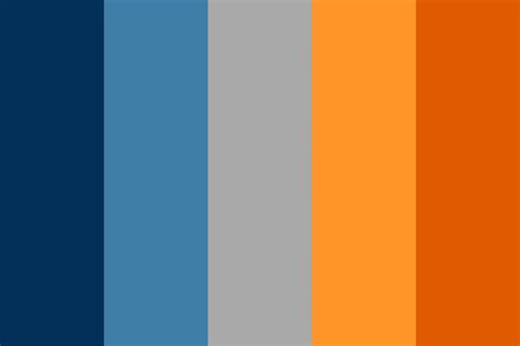 Blue Meets Orange Color Palette | Orange color palettes, Orange color schemes, Brand color palette