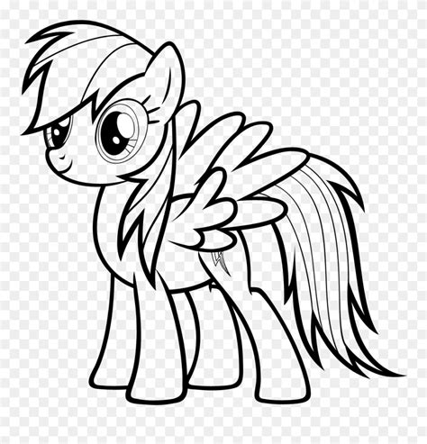 Rainbow Dash Coloring Pages - My Little Pony Drawing Rainbow Dash ...