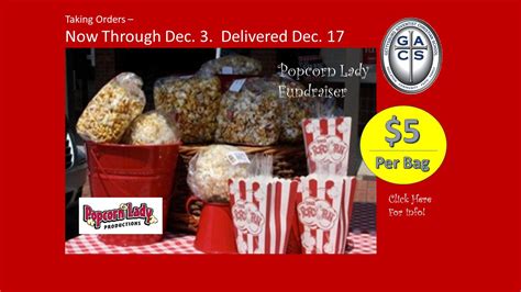 Popcorn Fundraiser Order Form : Gettysburg Adventist Christian School ...