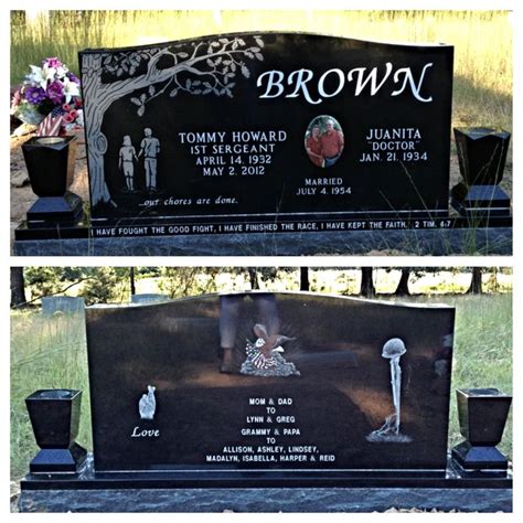 Parents headstone | Headstones, Tombstone designs, Grave headstones