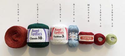 What are the sizes of crochet thread? Check out our size guide. | Lyns ...