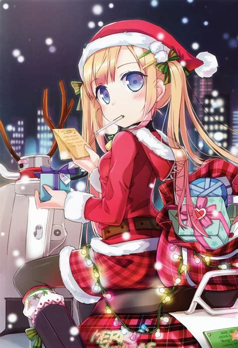 Cute Anime Girls Xmas or Christmas Wallpapers | Phi Stars