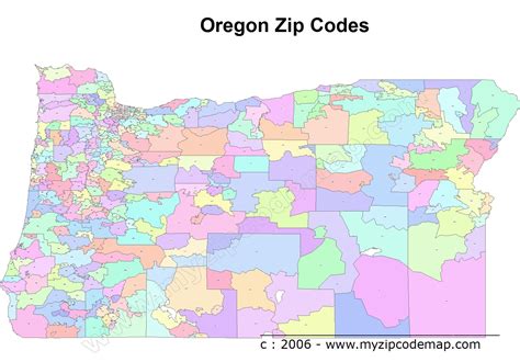 Oregon Zip Code Maps - Free Oregon Zip Code Maps