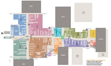 Memorial City Mall Directory Map - Canyon South Rim Map