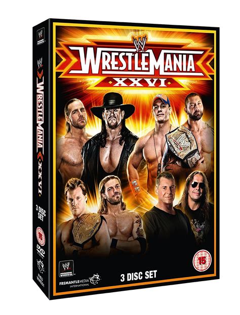 Wwe: Wrestlemania 26 3 Dvd Edizione: Regno Unito Edizione: Regno Unito: Amazon.it: John Cena ...