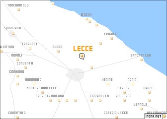 Lecce (Italy) map - nona.net