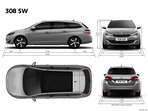 2014 Peugeot 308 SW - Dimensions | Caricos