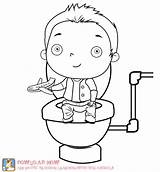 Potty Training Coloring Sheets sketch template