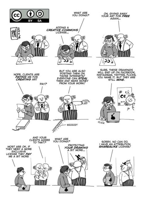 Wise Cartoons (7): Cartoon on Creative Commons Cartoons