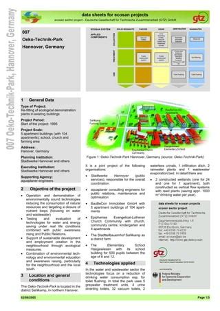 Gtz 2005 oeko technik park hannover germany | PDF