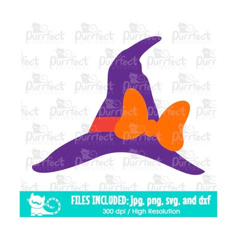 Witch Hat SVG, Halloween Witch Clipart svg, Spooky Cute Mous - Inspire ...