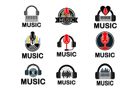 Music Logos Graphic by graphicrun123 · Creative Fabrica