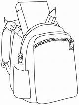 School Backpack Coloring Page  Free Printable Pages sketch template