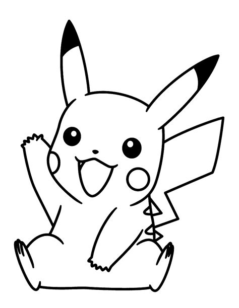 Pikachu coloring pages to download and print for free