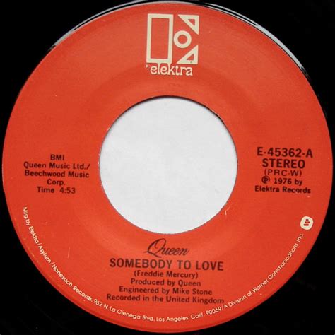 Queen - Somebody To Love (1976, PRC-W Red Labels, Vinyl) | Discogs