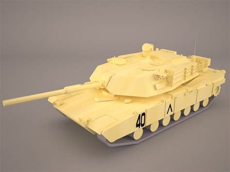 M1A1 Abrams 3D Model - 3DHunt.co