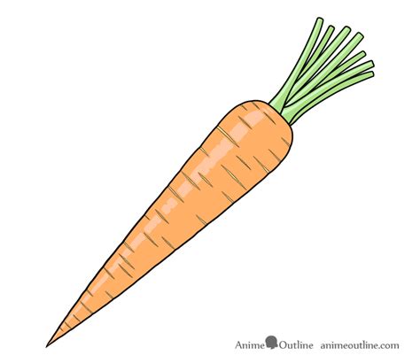 How to Draw a Carrot Step by Step - EasyDrawingTips