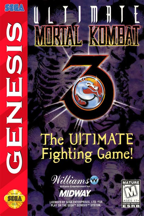 Ultimate Mortal Kombat 3 Sega Genesis Game Box Cover Art | Etsy