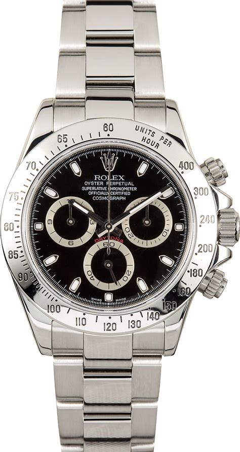 Rolex Stainless Steel Daytona 116520 Black