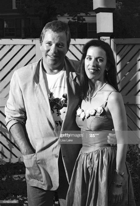 William Shatner stands with wife Marcy Lafferty during a press ...