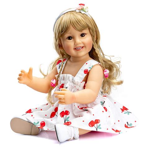 Buy Anano Reborn Dolls Baby Girl with 8 Teeth Cute Princess Porcelain Face (Red) Online at ...